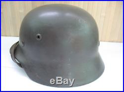 Original German WW2 Steel helmet M-35, size 60, restoration