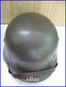 Original German WW2 Steel helmet M-35, size 60, restoration