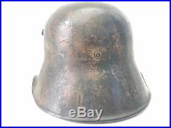 Original German WW2 / WW1 Re-issued M-18 Cutout Helmet Winter War WWII WWI