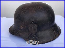 Original German WW2 black helmet