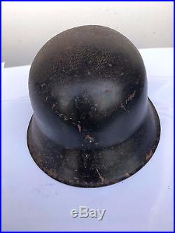 Original German WW2 black helmet