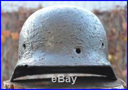 Original German WW2 helmet M40 64sniper casque stahlhelm casco elmo kranos