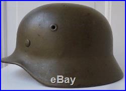 Original German WW 2 M40 Helmet Tropical Camo Africa Corps