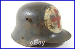 Original German WW 2 Red Cross Helmet marked