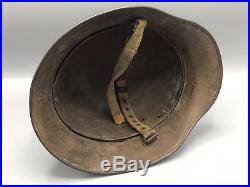 Original Named German Austrian WWI M18 Helmet w Chistrap WW1 / WW2 WWII Toy