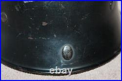 Original Pre WW2 German M34 Fire Police Helmet withFull Leather Liner & Chinstrap