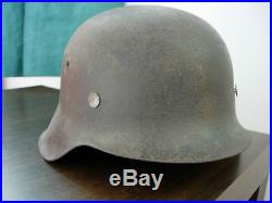 Original Rare German Ww2 Kriegsmarine Steel Combat Helmet M42 Ef64 Stahlhelm