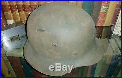 Original Veteran WW2 Take Home German M35 Double Decal Helmet ET62