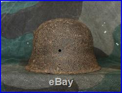 Original WW2 Battlefield Relic German Helmet M42 (with Battle Damage) Kurland
