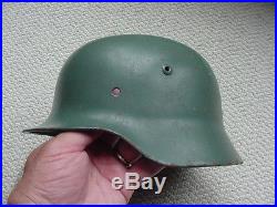 Original WW2 Era M35 German Helmet Shell SE64 Sächsische Emaillier & Stanzwerke