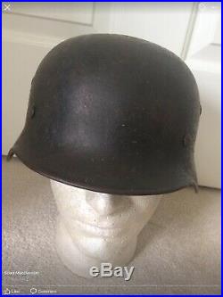 Original WW2 German Army M35 Reissue Combat Helmet Size 68