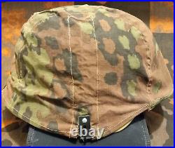 Original WW2 German Helmet Cover Waffen Oak A type 1 Oakleaf A