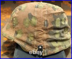 Original WW2 German Helmet Cover Waffen Oak A type 1 Oakleaf A