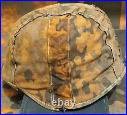 Original WW2 German Helmet Cover Waffen Oak A type 1 Oakleaf A