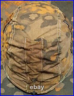 Original WW2 German Helmet Cover Waffen Oak A type 1 Oakleaf A