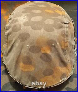 Original WW2 German Helmet Cover Waffen early Planetree 5/6 type 1