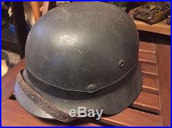 Original WW2 German Helmet M35 rare large size 68