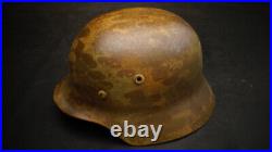 Original WW2 German Helmet M40 Pea Dot Camouflage