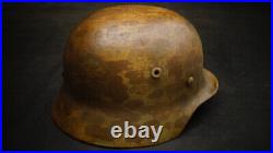 Original WW2 German Helmet M40 Pea Dot Camouflage