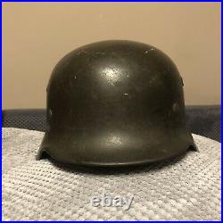 Original WW2 German Helmet M40 Wehrmacht, Stahlhelm NS66 WK2