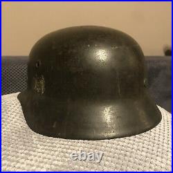 Original WW2 German Helmet M40 Wehrmacht, Stahlhelm NS66 WK2