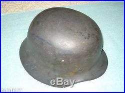 Original WW2 German Helmet SD Luftwaffe M1940 EF (Emaillierwerke, Fulda)