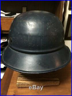 Original WW2 German Luftschutz Beaded Helmet