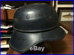 Original WW2 German Luftschutz Beaded Helmet