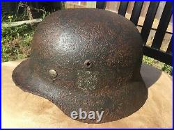 Original WW2 German M35 Helmet DD Stalingrad Panzergrenadier