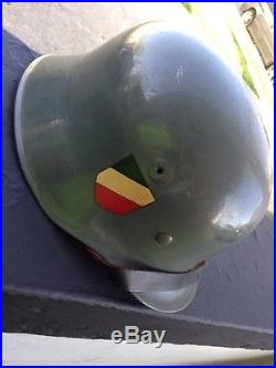 Original WW2 German M35 Helmet with Double Decal and Liner