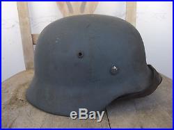 Original WW2 German M40 SD steel helmet