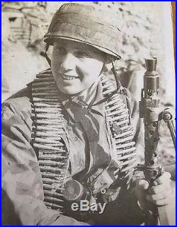 Original WW2 German Splinter Fallshirmjager Paratrooper Helmet Cover, Uniform Cap