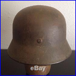 Original WW2 German Steel Combat Helmet Q66 S3428