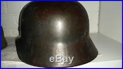 Original WW2 German helmet and M43 cap lot