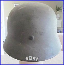 Original WW2 M35 Re-Issue German Helmet With Original Liner Size 64 M40 M42 WWII