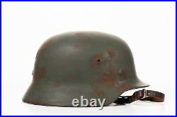 Original WW2 NS66 marked german restored M35 army helmet chinstrap liner WWII