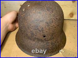 Original WW2 Normandy Relic German Army Wehrmacht Helmet #102