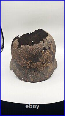 Original WW2 WWII German Army Wehrmacht Helmet Battlefield USA Seller