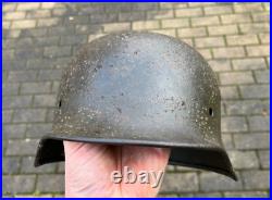 Original WW2 WWII German Wehrmacht soldier M40 Helmet relic from battlefield #60
