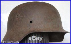 Original WW2 WW II German helmet M35 Original paint! Mark 66 3957 Excellent