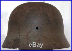 Original WW2 WW II German helmet M35 Original paint! Mark 66 3957 Excellent