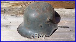 Original WWII WW2 German Helmet As Found in Barn untouched