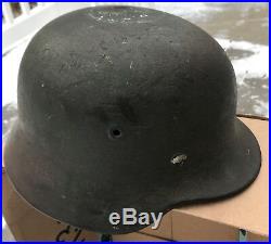 Original WWII WW2 German Helmet M40 Camo