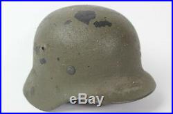 Original World War 2 German Helmet with Rough Texture M35 and Liner