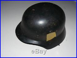 Original Ww2 German Helmet With Liner & Chinstrap