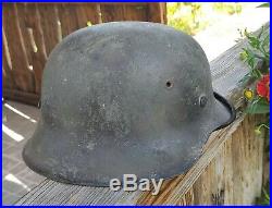Original nice german helmet M42 size EF64 have a number WW2
