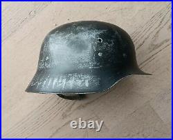 Post WW2 German Style, M42 Spanish helmet, with original Liner