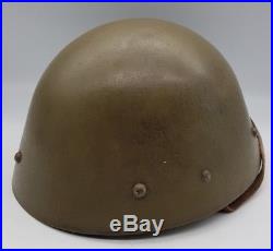 Pre WW2 Czech M32 Army Helmet German Luftschutz Repurposed + Liner & Chinstrap