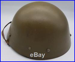 Pre WW2 Czech M32 Army Helmet German Luftschutz Repurposed + Liner & Chinstrap