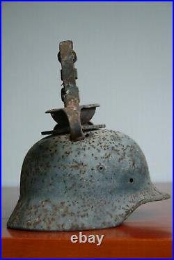 RARE 14 WW2 German Helmet Trench Art Candle stick holder 1943
